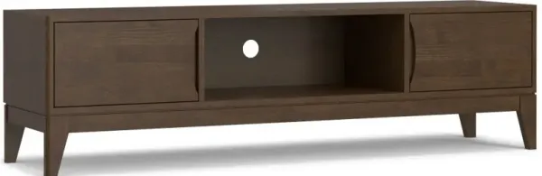Harper - Low TV Media Stand - Walnut Brown