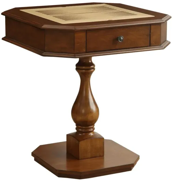 Bishop - Reversible Chess Checker Game Table With Game Tray (Chess Fingures Not Included)