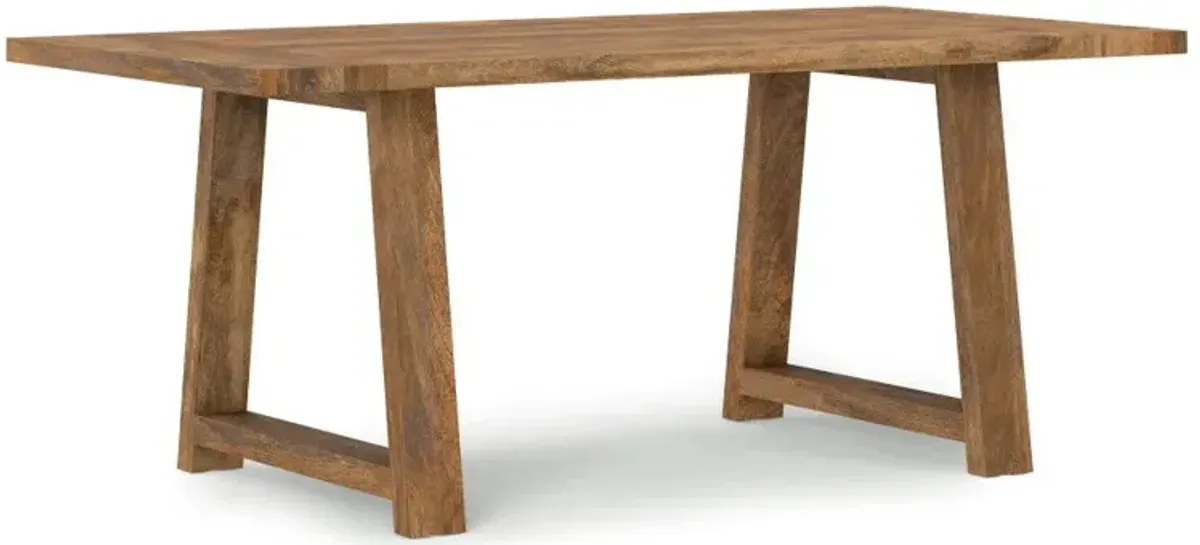 Whitley - Dining Table In Burnt Wax - Brown