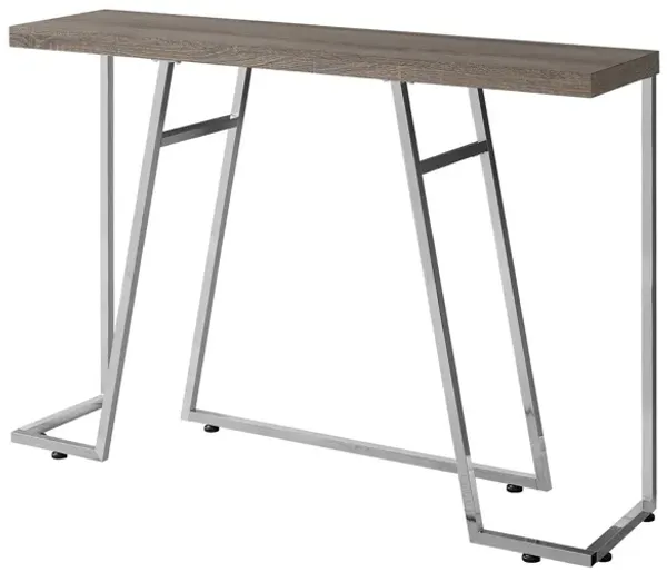 Accent Console Table For Entryway, Durable Construction - Taupe