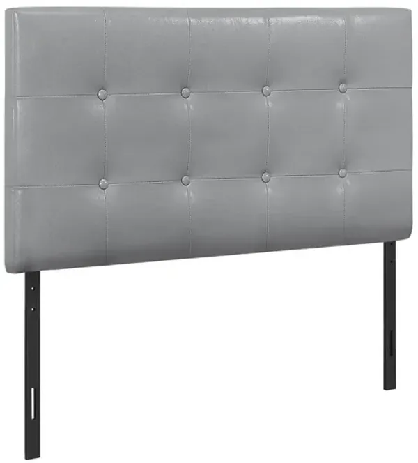 Twin Size, Bed Headboard Only, Upholstered, Transitional - Gray