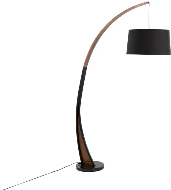 Noah - Mid-Century Modern Floor Lamp - Walnut