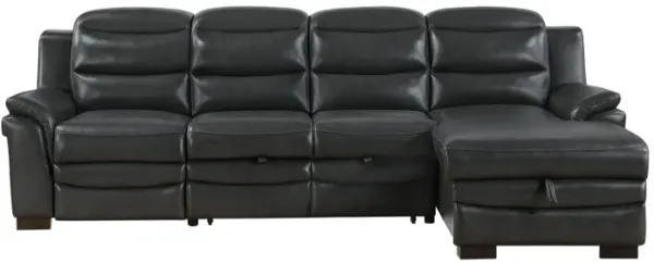 Coco - Blanche Sofa Bed With USB - Dark Gray