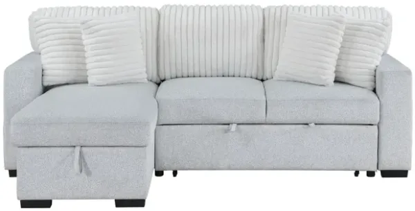Ford - Reversible Pull Out Sofa Bed - Light Gray