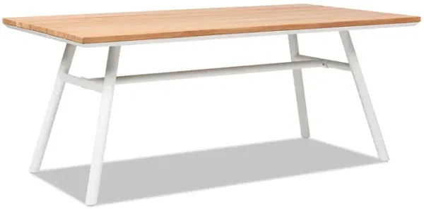 Maiden - 6 Seater Patio Dining Table - Natural Teak