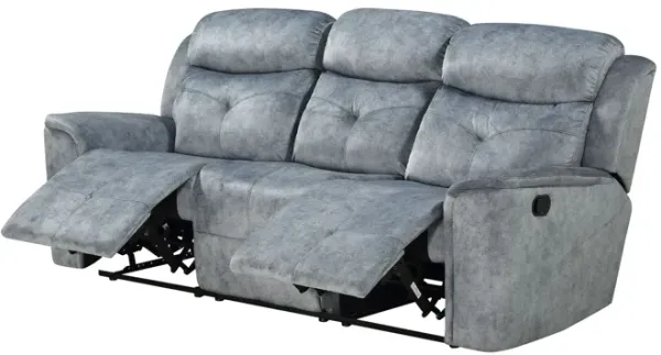 Mariana - Manual Recliner Sofa - Silver Gray