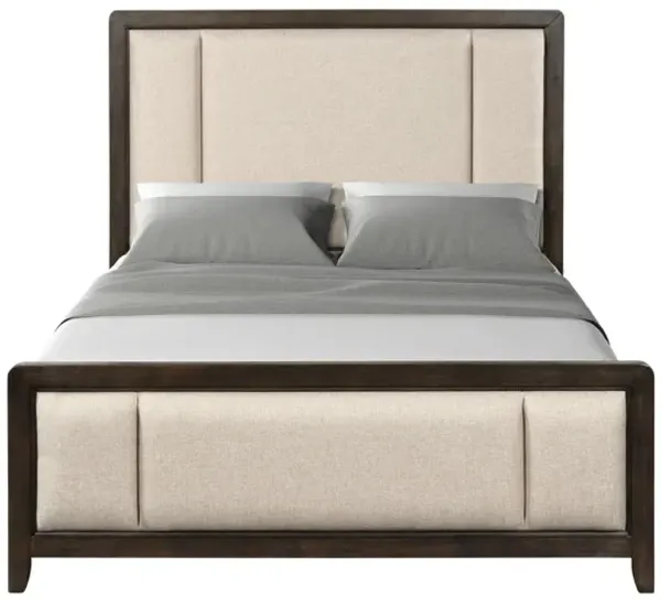 Upholstered Headboard & Footboard With Traditional Styling Bed