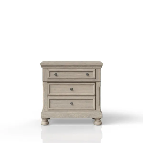 Nightstand Two Storage Drawers