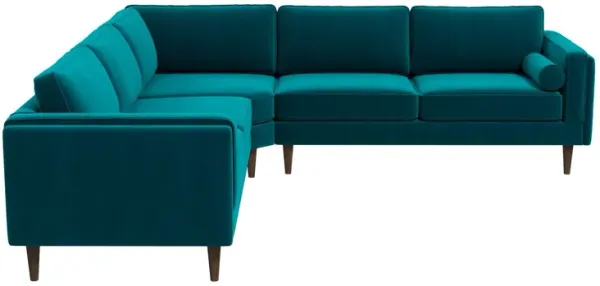 Amber - Velvet Corner Sectional Sofa