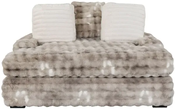 Julia - Lounger Sofa With USB - Gray