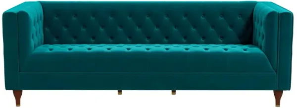 Evelyn - Mid-Century Modern Leather Luxury Chesterfield Sofa