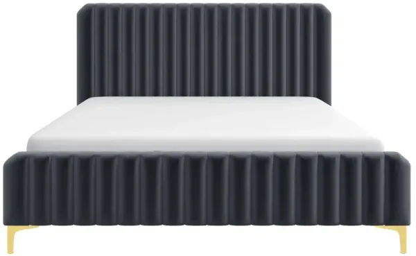 Bethany - Queen Upholstered Platform Bed - Gray