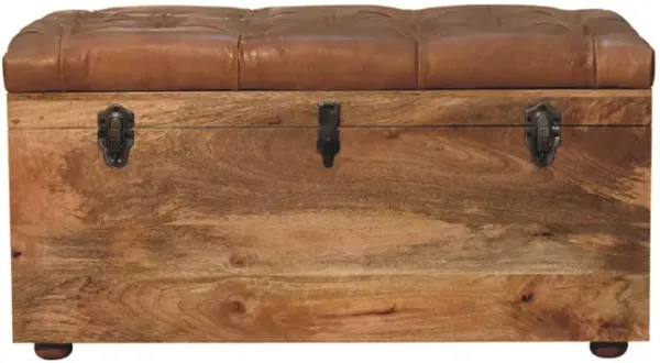 Buffalo - Leather Storage Trunk