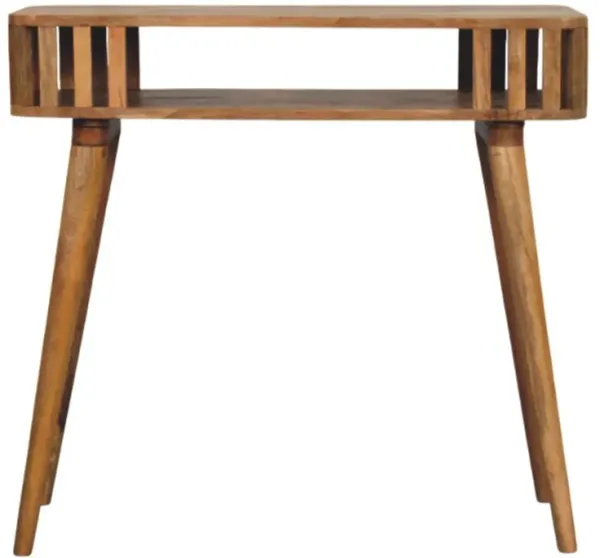 Slatted Console - Light Brown