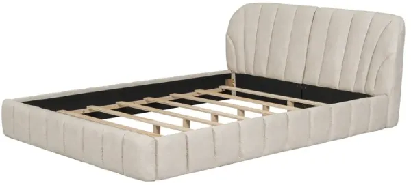 Elegant Design Upholstered Platform Bed