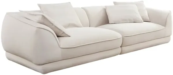 Nordic Modern Sofa With Removable Pillowcase, High Density Sponge Filling, 4 Throw Pillows