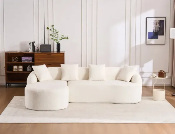 Combined Sofa With 4 Pillows