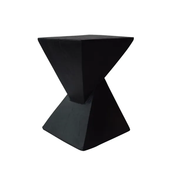 Flamboyant - Outdoor Side Table With Twisted Hourglass Shape