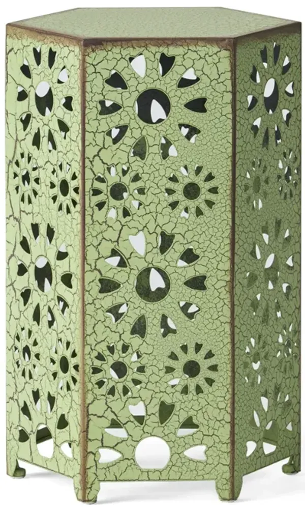 Galore - Side Table With Sunburst Cut Out Design