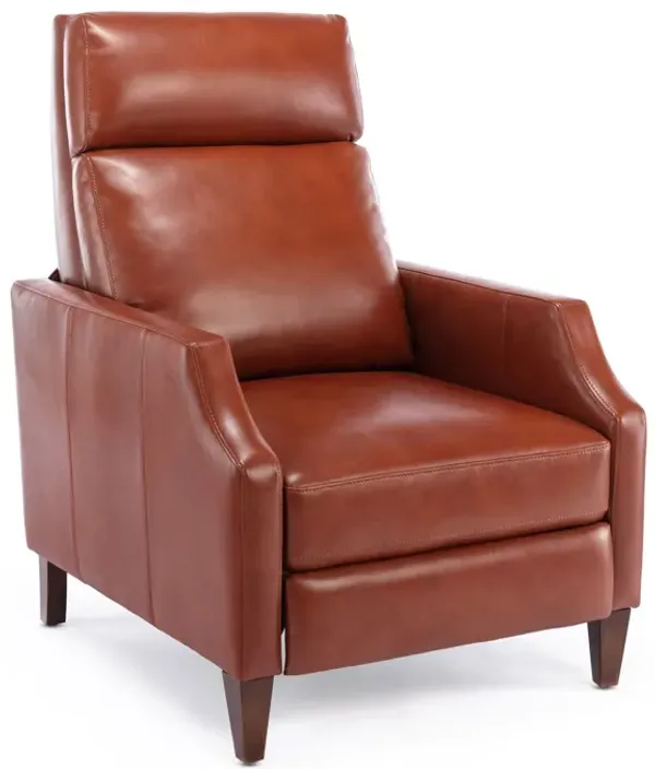 Biscoe - Mid Century Push Back Recliner - Caramel