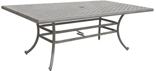 46X86" Cast Aluminum Rectangle Table - Gray