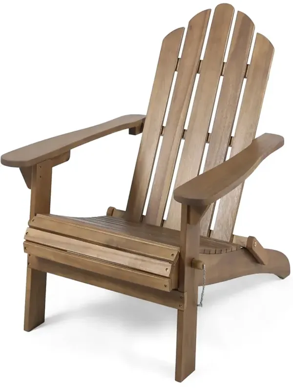 Aurascape - Outdoor Acacia Wood Foldable Adirondack Chair