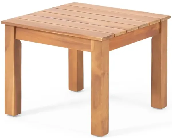 Halcyon - Outdoor Side Table With Slat Design