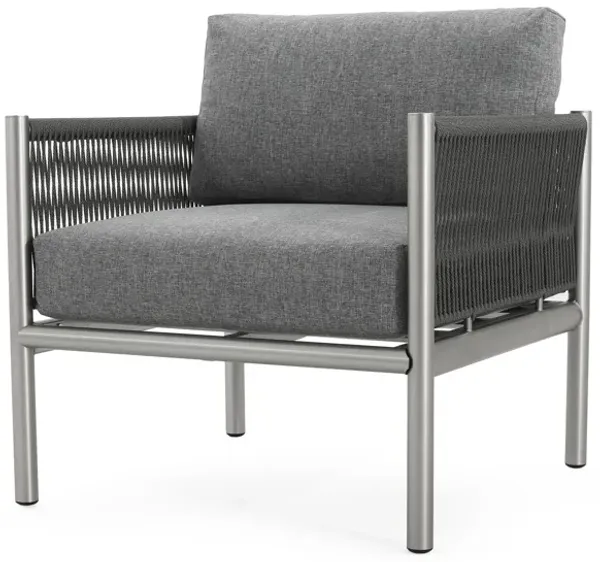 Hargrove - Club Chair - Silver / Gray