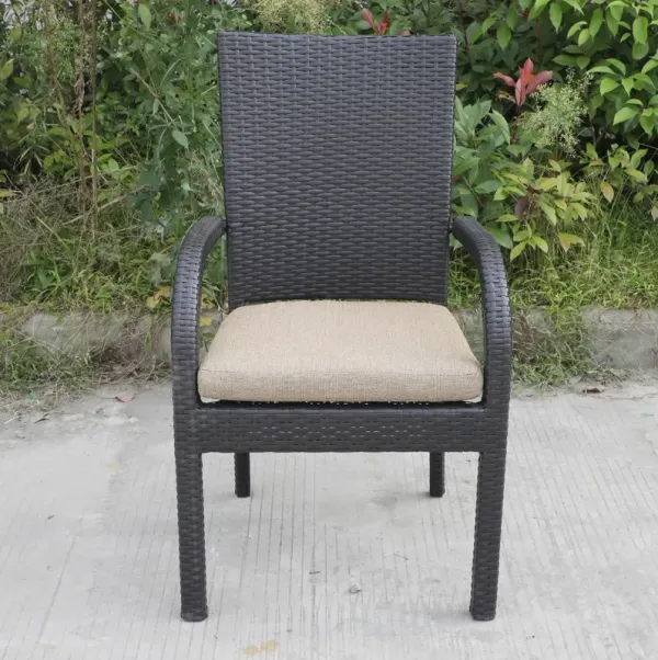 Balcones - Outdoor Wicker Dining Chairs With Cushions (Set of 8)