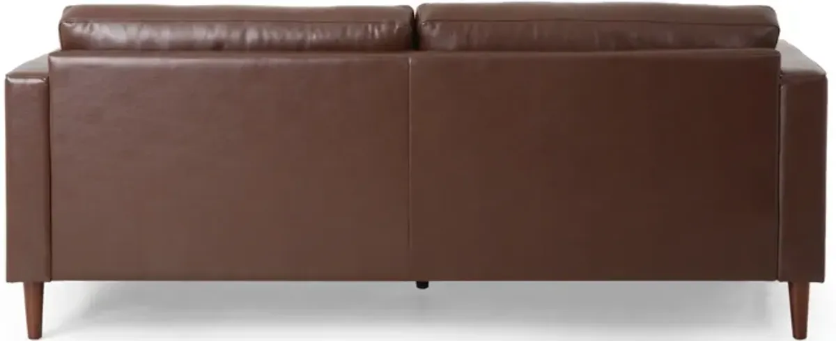 Modern Comfy 3 Seat Sofa With Wooden Legs, For Living Room And Study