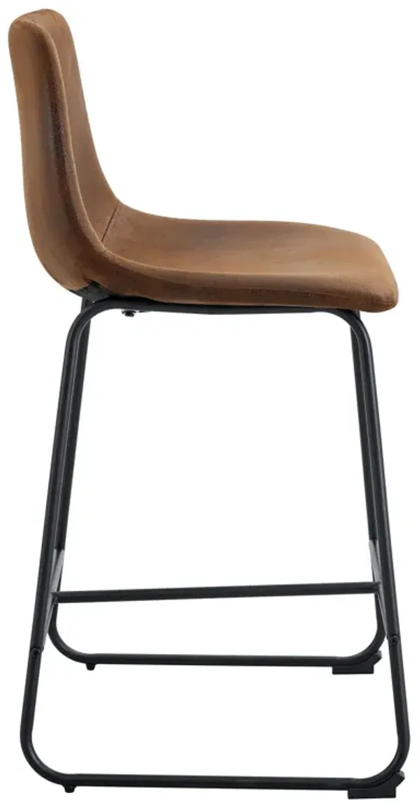 Retro Bar Chairs, Comfortable Stools (Set of 2)