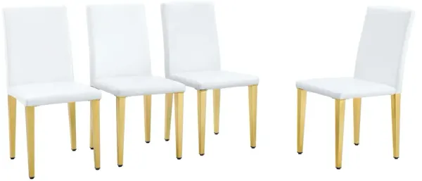 Elegant Upholstered Chairs With Metal Legs