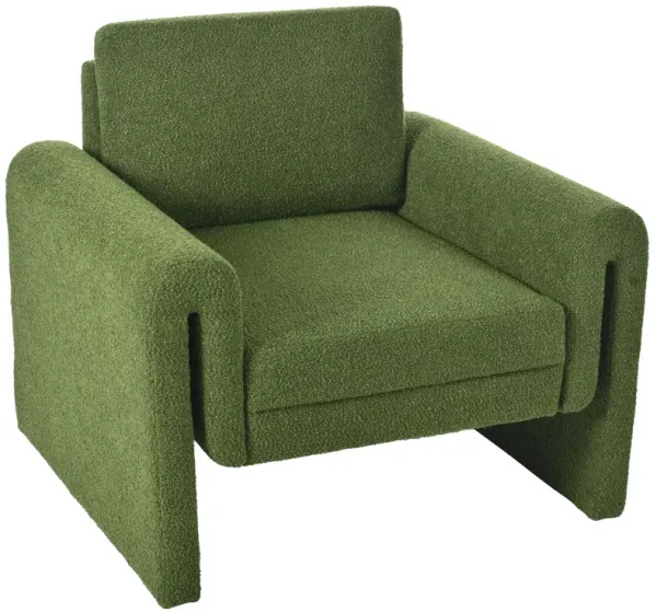 Modern Upholstered Accent Chair, Sturdy Support & Luxurious Comfort