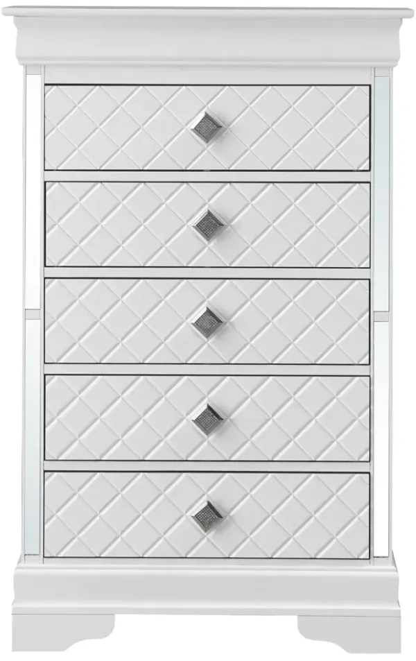 Verona - Stylish Chest - Silver Champagne