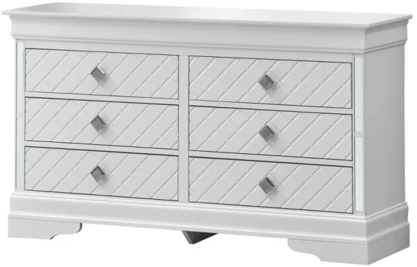 Verona - Stylish Dresser - Silver Champagne