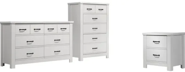 Cassini - 3 Piece Bedroom Set - White