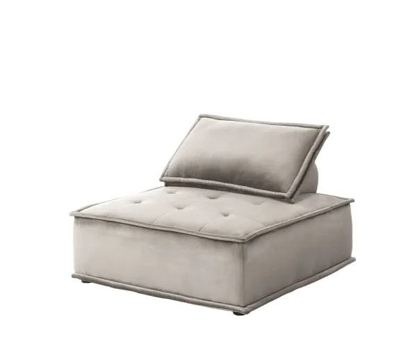 Anna - Velvet Armless Lounge Chair