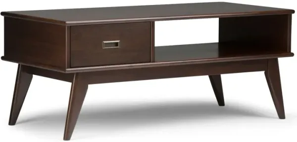 Draper - Mid Century Coffee Table - Medium Auburn Brown