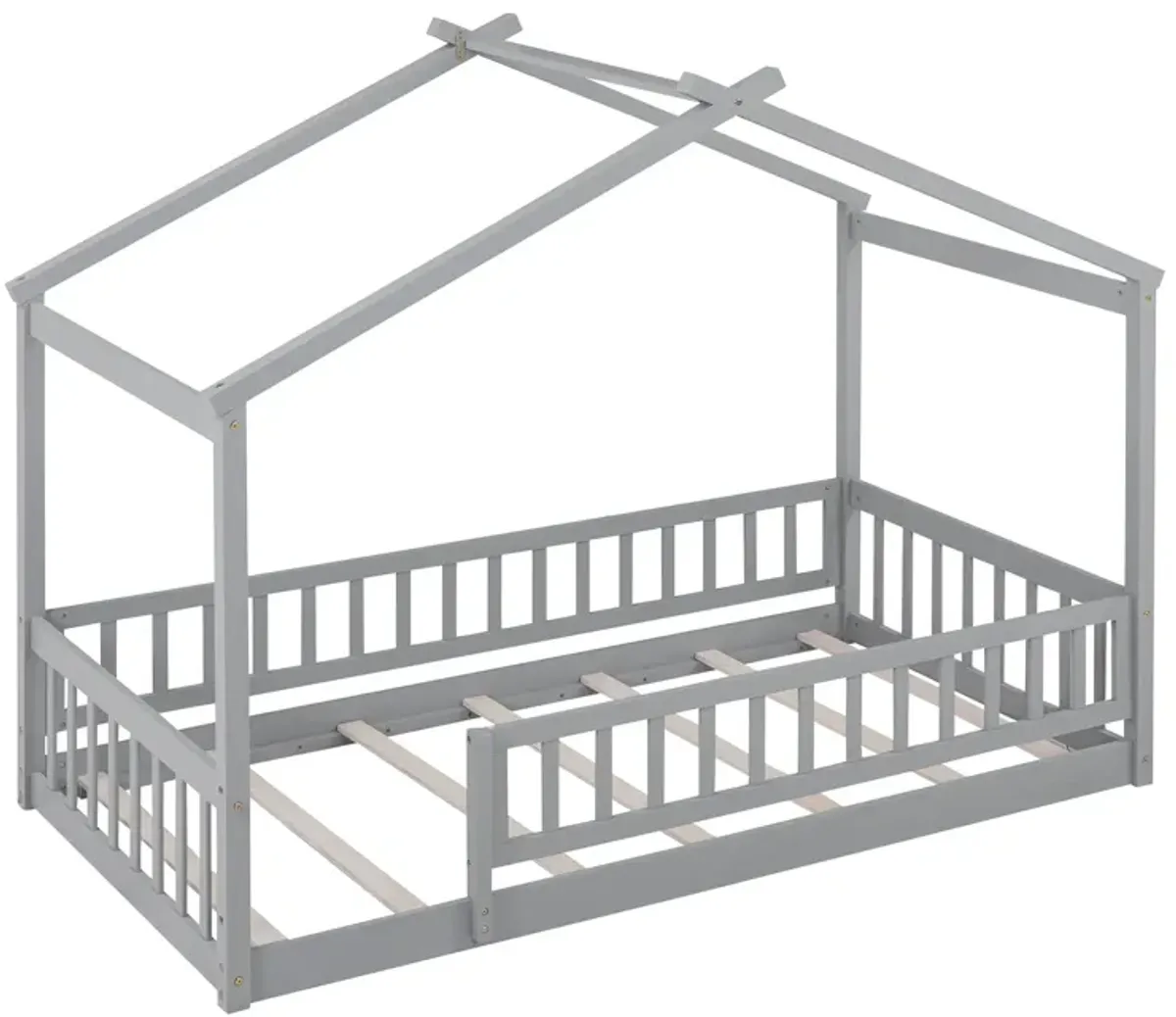 Bed House Bed Frame With Fence
