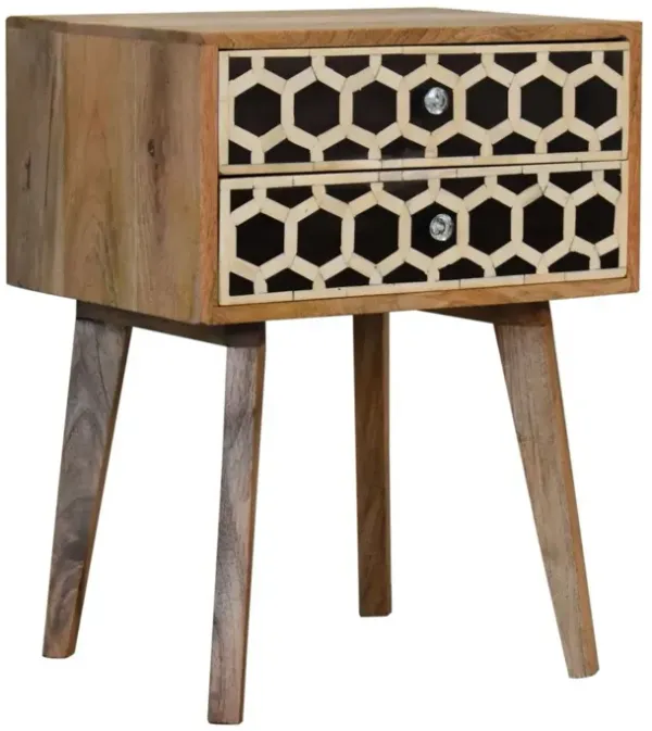 Inlay - Bone Inlay Drawer Nightstand