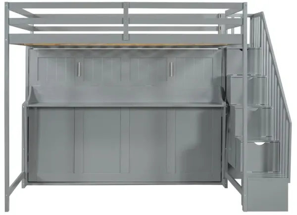 Murphy Bed With Smart Hydraulic System And Desk Design