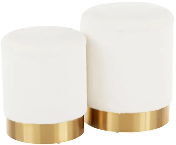 Marla - Contemporary Nesting Ottoman Set