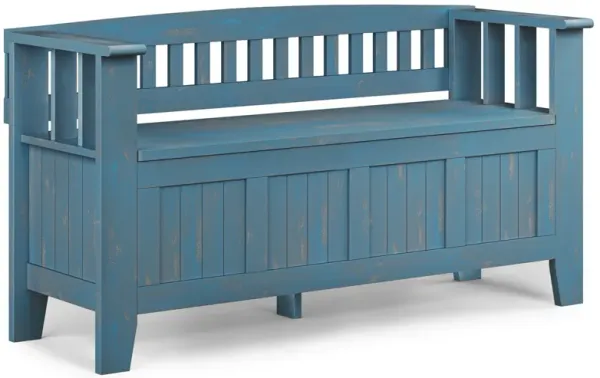 Acadian - Entryway Storage Bench, Handcrafted