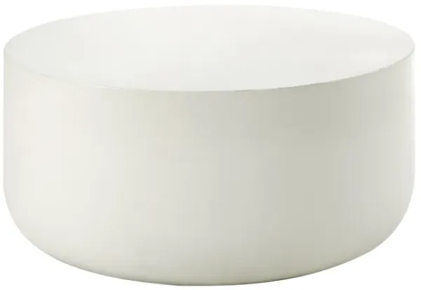 Dustan - Natural Coffee Table - White