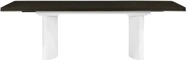 Carene - Dining Table (With Leaf) - Brown / White