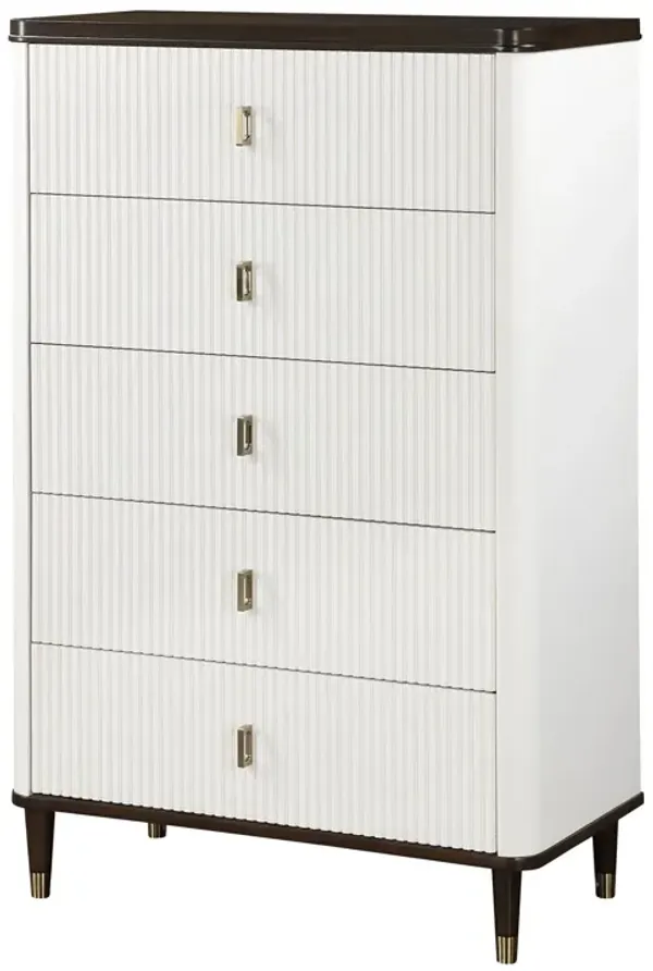 Carena - Chest - White / Walnut