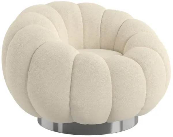 Lillie - Pumpkin Swivel Accent Chair