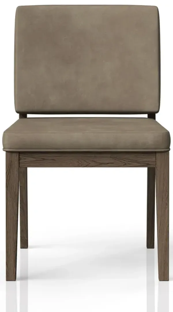 Leather Soft Back Chair (Set of 2) - Light Brown