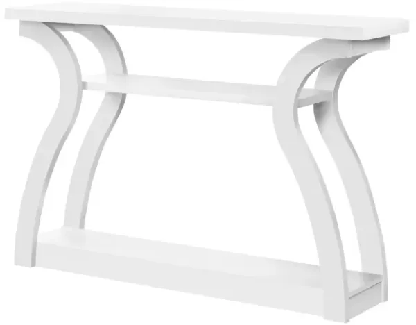 Accent Console Table For Entryway, Unique Curved Design