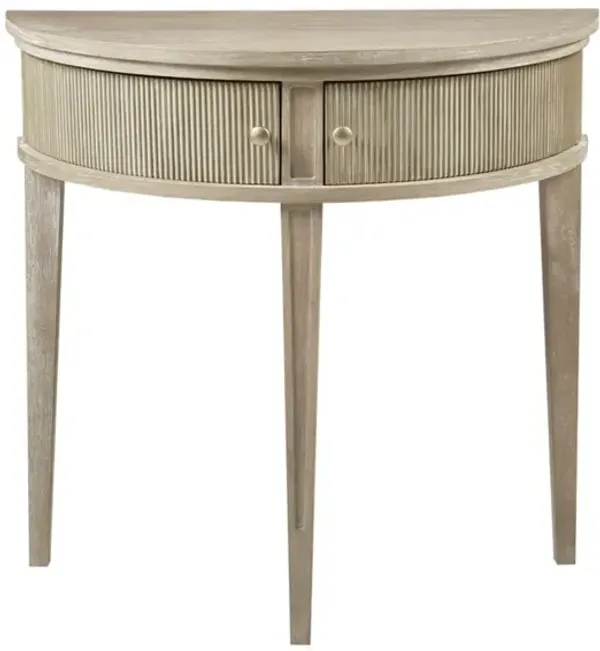 Vintage Storage Console Table With Elegant Farmhouse Charm - Reclaimed Wheat